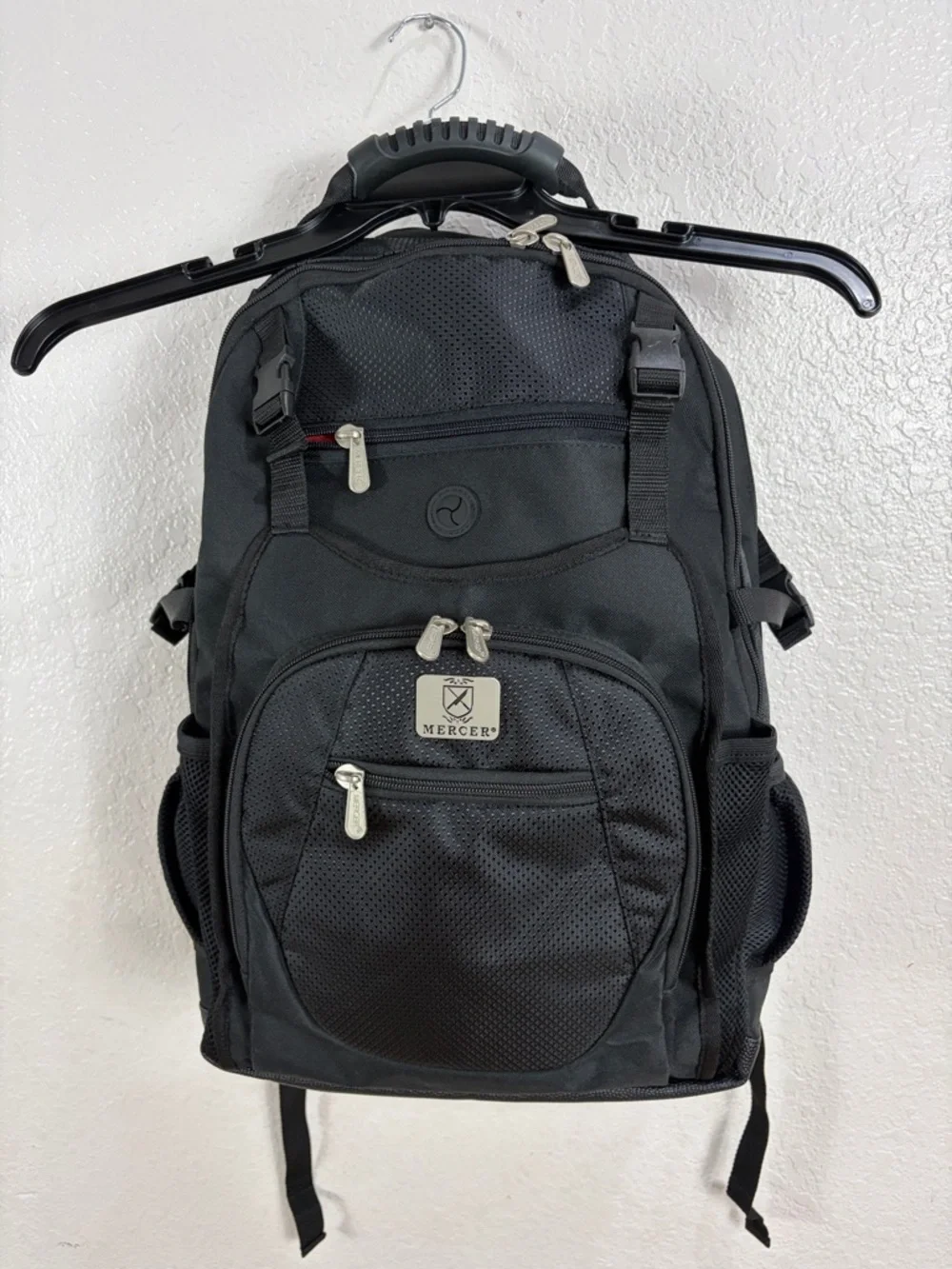 MERCER,Black Men's Backpack - Durable Travel & Work Bag